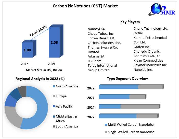 Carbon NaNotubes (CNT) Market Growing Technology, Advancement, Specifications, Share Statistics, Growth Feasibility 2029