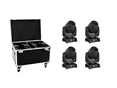 Get The Ultimate Disco Lighting Experience With The 4x Eurolite TMH-X12 LED 120W Moving Head Spot Gobo Prism DJ Disco Lighting Bundle