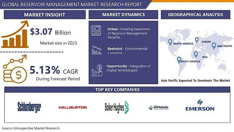 Global Reservoir Management Market Worth US$ 4.82 Billion By 2032 | Growth Rate (CAGR) Of 5.13%