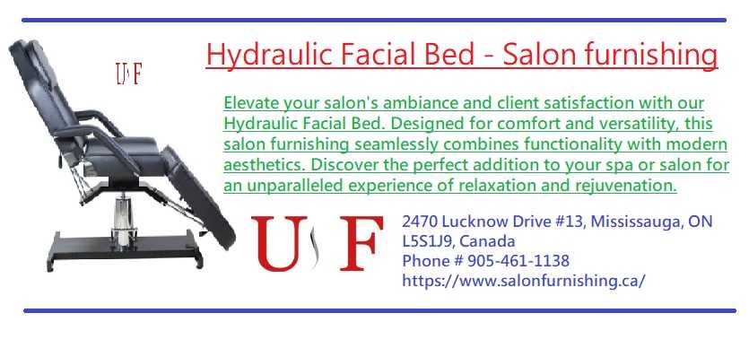 Hydraulic Facial Bed - Salon Furnishing