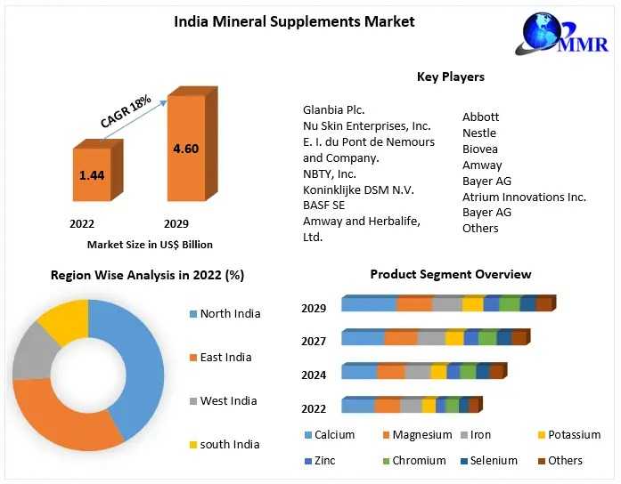 India Mineral Supplements Market Size, Share, Opportunities, Top Leaders, Growth Drivers, Segmentation And Industry Forecast 2029
