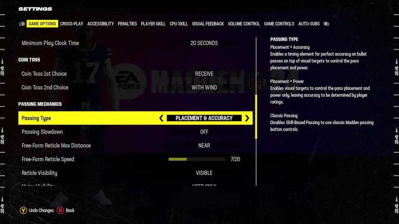 Madden NFL 24 Passing Styles Explained