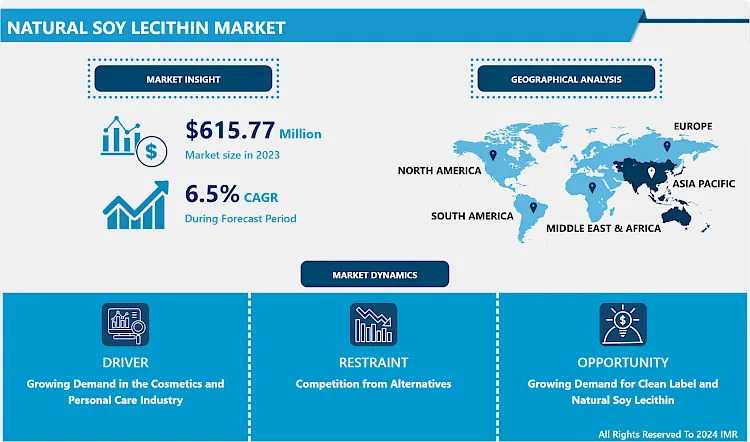 Natural Soy Lecithin Market Is Growing At A Healthy CAGR Of 6.5% Forecast Period Of 2024-2032