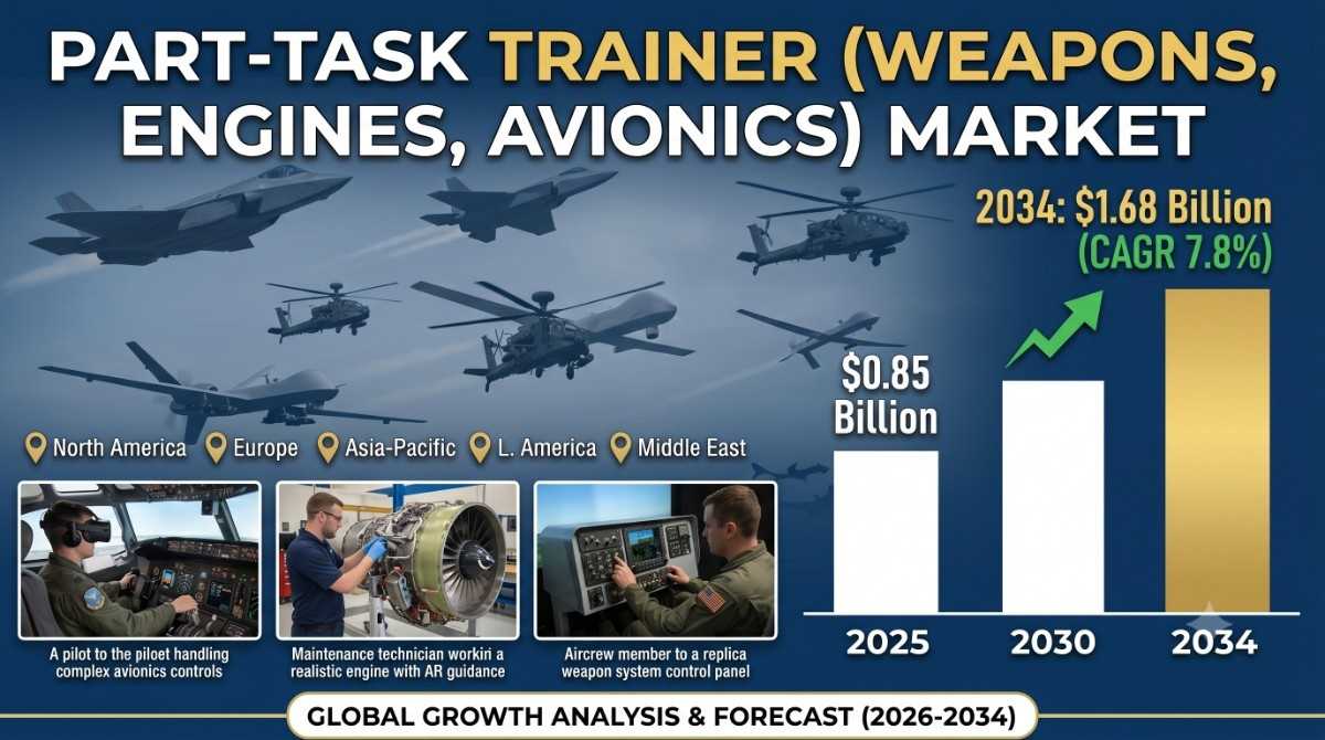 Part-Task Trainer (Weapons, Engines, Avionics) Market Growth Analysis, Dynamics, Key Players And Innovations, Outlook And Forecast 2026-2034