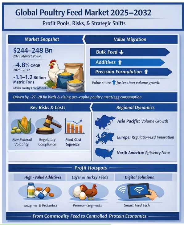Poultry Feed Market To Reach USD 339.07 Billion By 2032