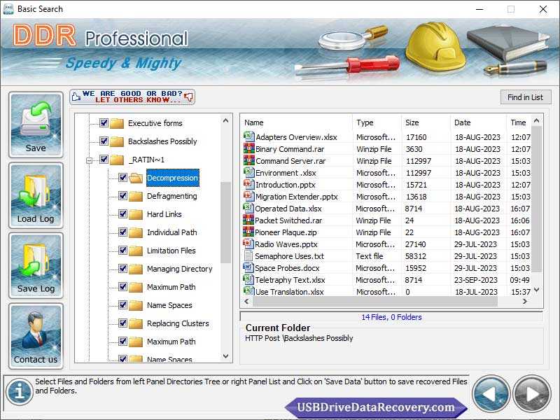 Process Of Data Recovery Using The DDR Professional Data Recovery Software
