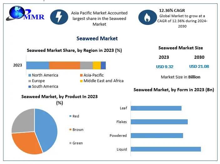 Seaweed Market Report Reveals Projected Growth To USD 21.08 Billion By 2030