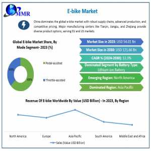 E-Bike Market Detailed Examination Of Growth Drivers Challenges And Strategic Insights From 2024 To 2030