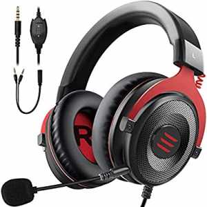 EKSA Gaming Headset For Xbox One - PC Headset 3D Stereo Sound Headset Detachable Noise Cancelling Microphone - Gaming Headphones For Xbox One S/X, PS4, PS5, PC, Laptop, Switch
