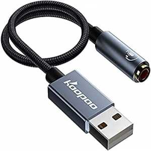 Enhance Your Audio Experience With KOOPAO USB To 3.5mm Jack Stereo Audio Adapter