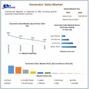 ​Generator Sales Market Share, Segmentation, Analysis And Forecast 2030