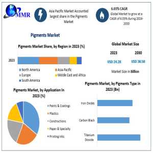 Pigments Market Expansion: From USD 24.28 Billion To USD 36.58 Billion By 2030