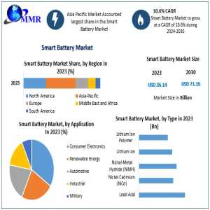 Smart Battery Market Size By Top Countries Data, Industry Analysis By Regions 2030